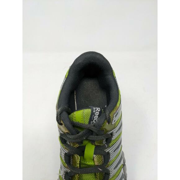 Mens Reebok Zigtech Shark Athletic Running Shoes Size 5 Green & Gray - Picture 11 of 12
